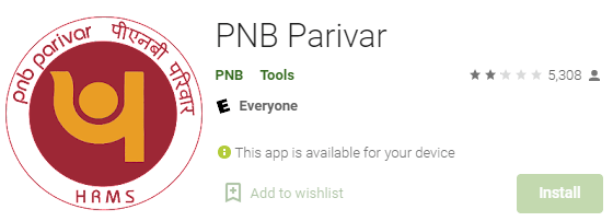 प्ले स्टोर पर pnb परिवार ऐप लिंक